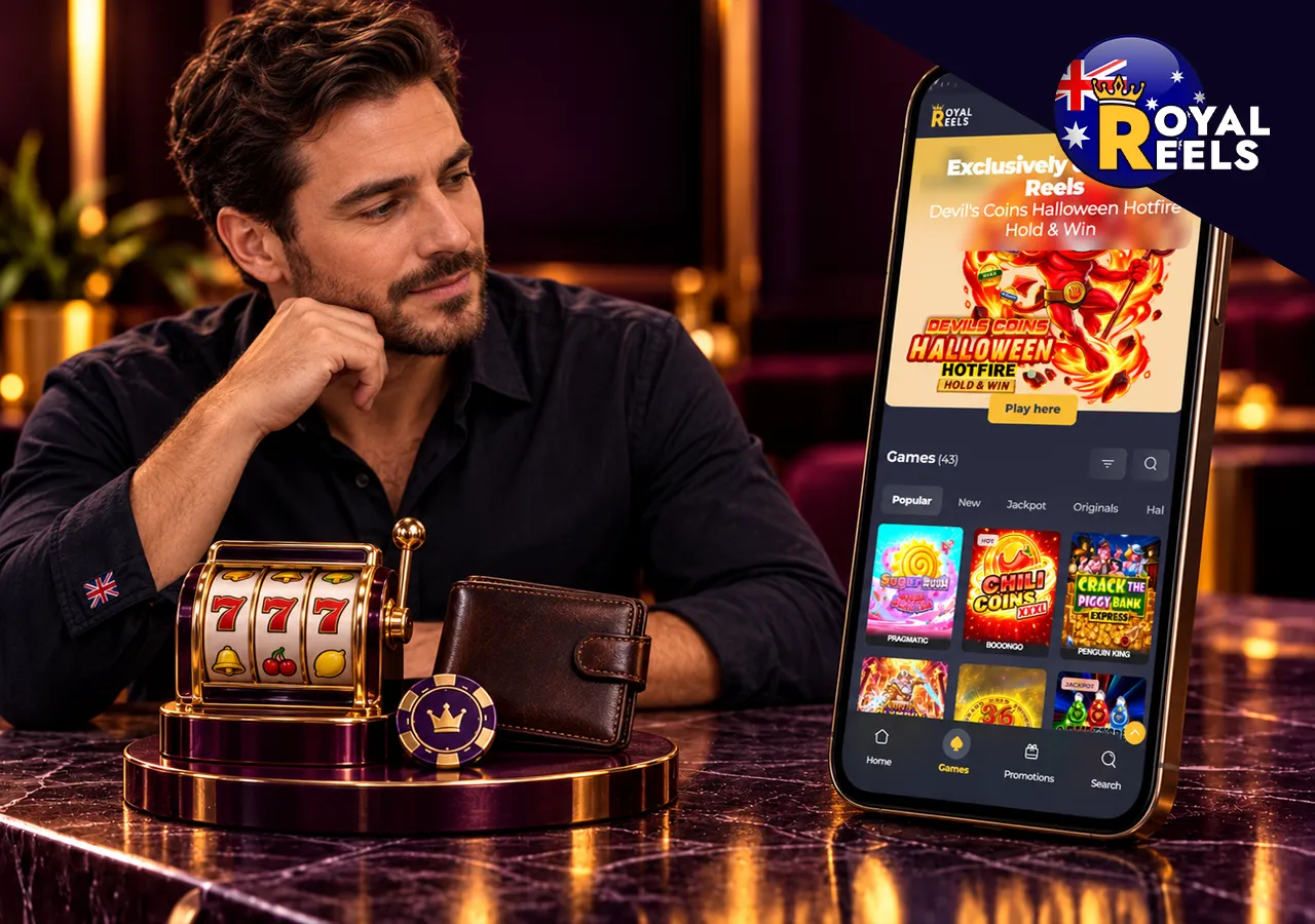 Key account features, AUD payments and available gaming options
